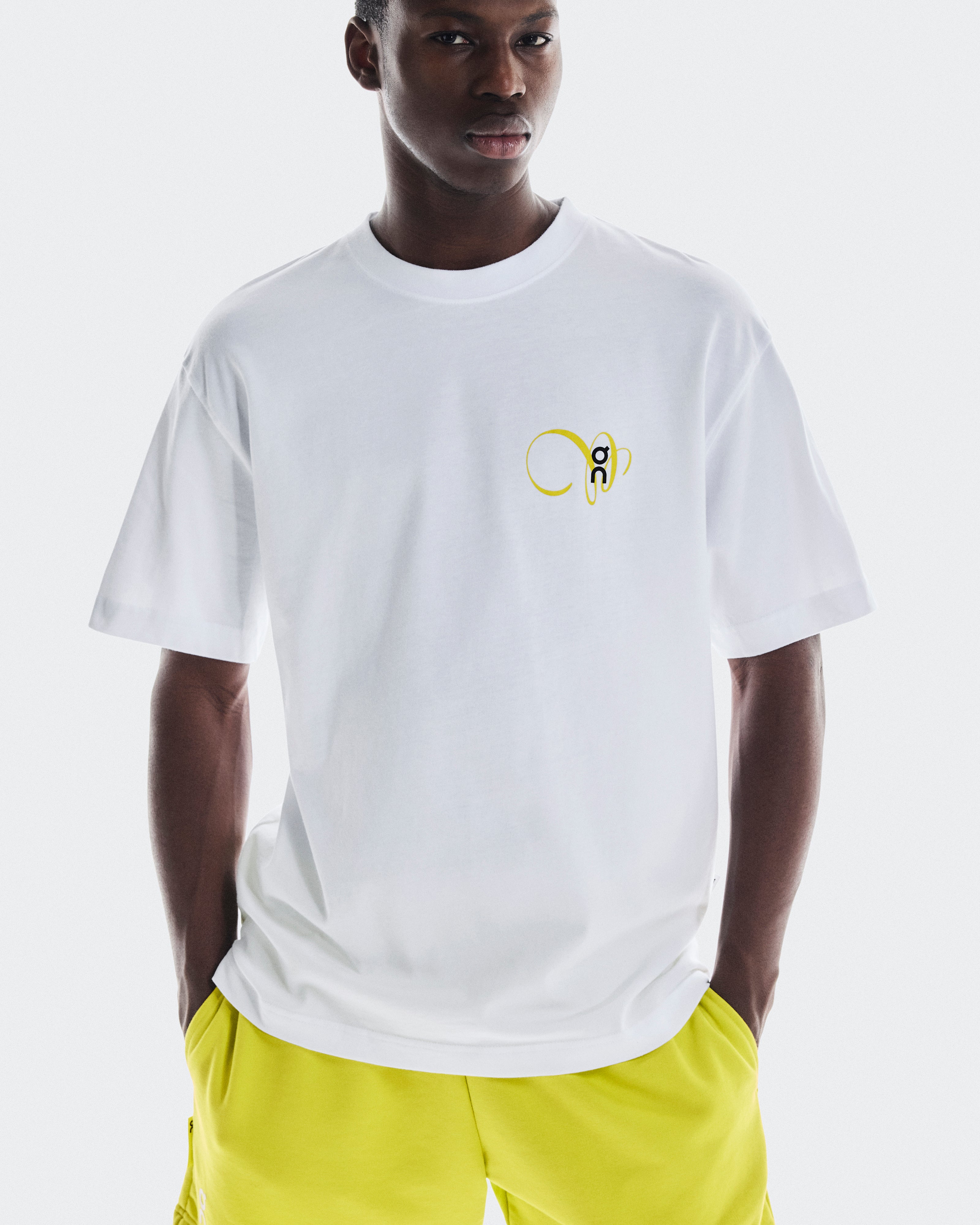 on club-t graphic White | Lime