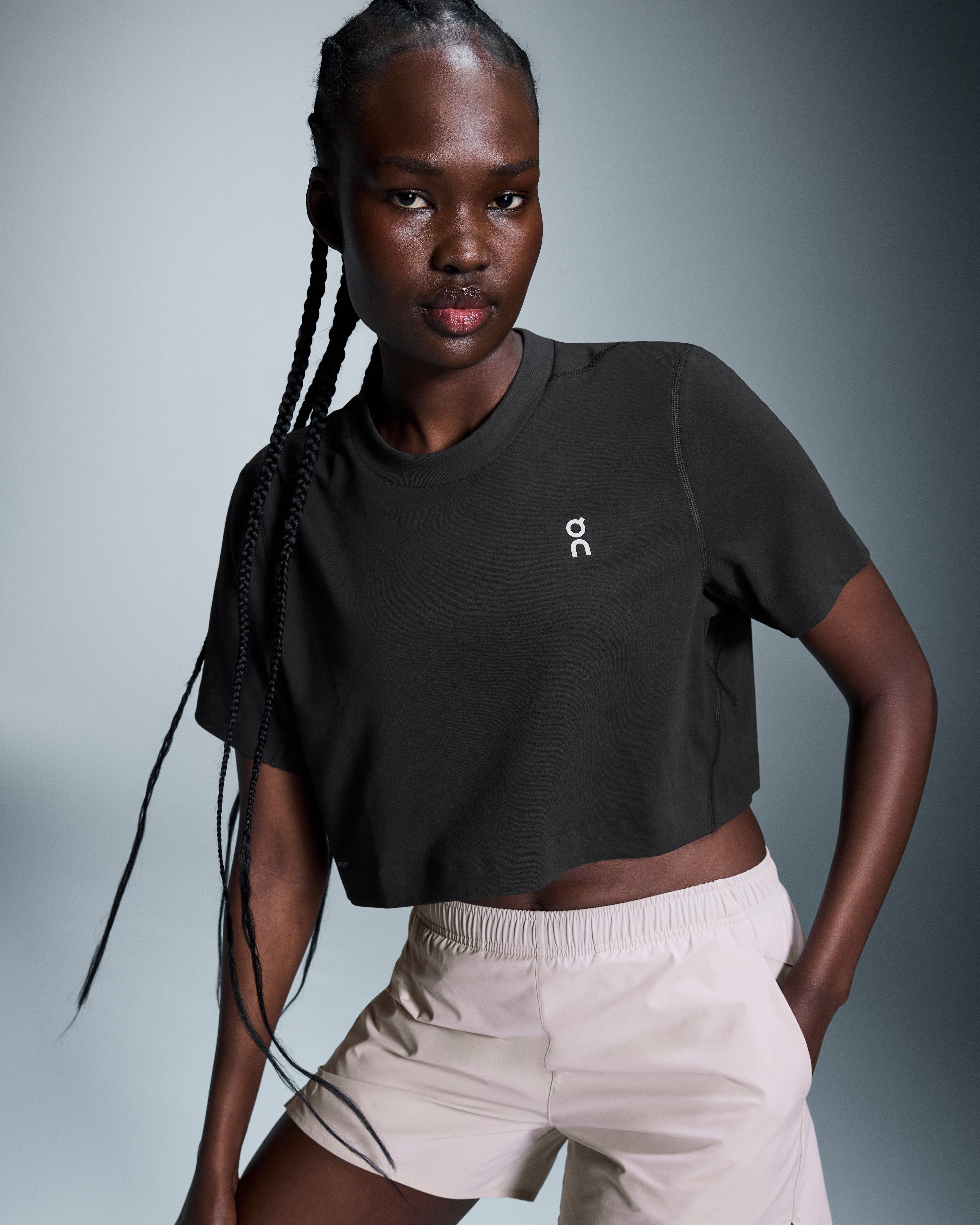 On Active-T Crop Black (Women'S)