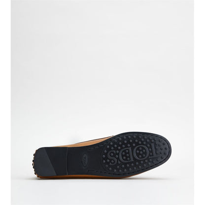 Tods City Gommino Driving Shoes In Leather Brown Womens