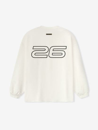 Essentials Ponte 90S Long Sleeve Tee Ivory
