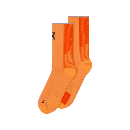 On Performance Run Sock High Tangerine | Flame