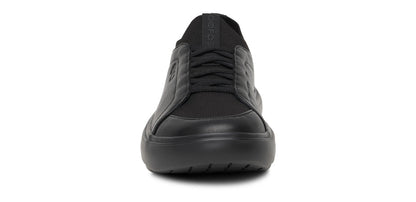 Oofos Women's Slip-On Leather Shoe Black