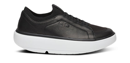 Oofos Women's Slip-On Leather Shoe White & Black