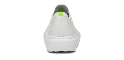 Oofos Men's Slip-On Leather Shoe White
