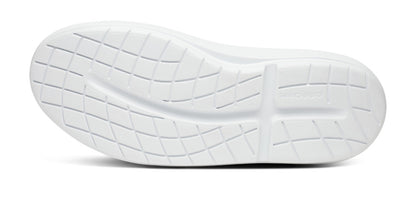 Oofos Men's Slip-On Leather Shoe White & Black