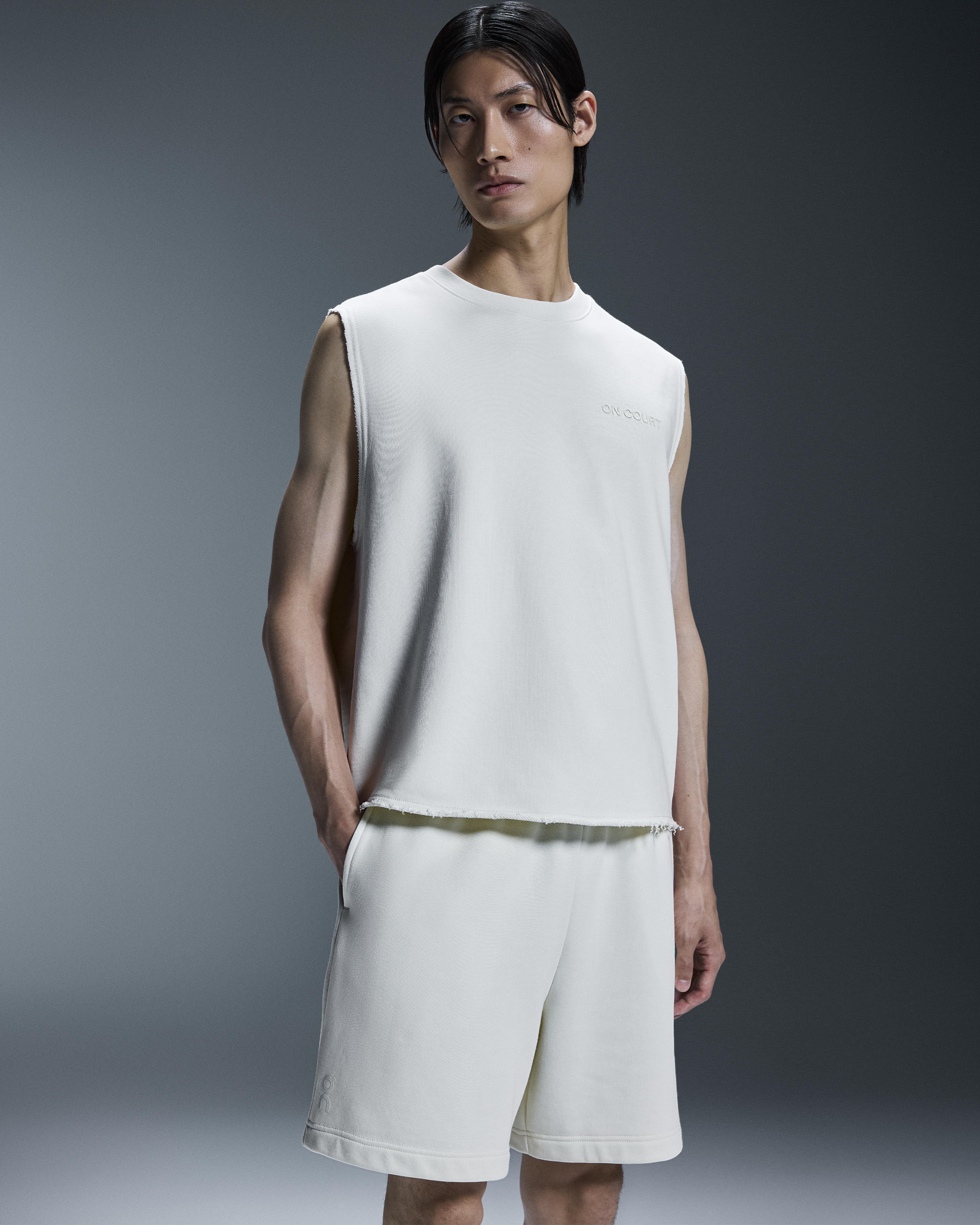 on open club shorts White