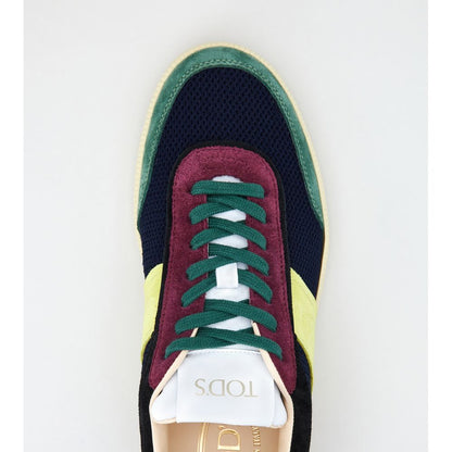 Tods Tabs Sneakers In Suede And Technical Fabric Multicolor Womens