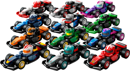 Lego F1 Collectible Race Cars 6 Pack