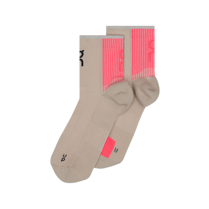 On Performance Run Sock Mid Desert | Pink