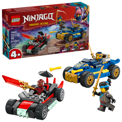 Lego Rogue vs Drix Race Car Duel