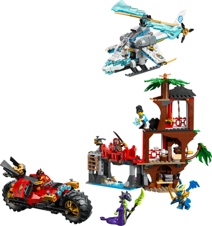 Lego Ninja Vehicle Tree House Battle