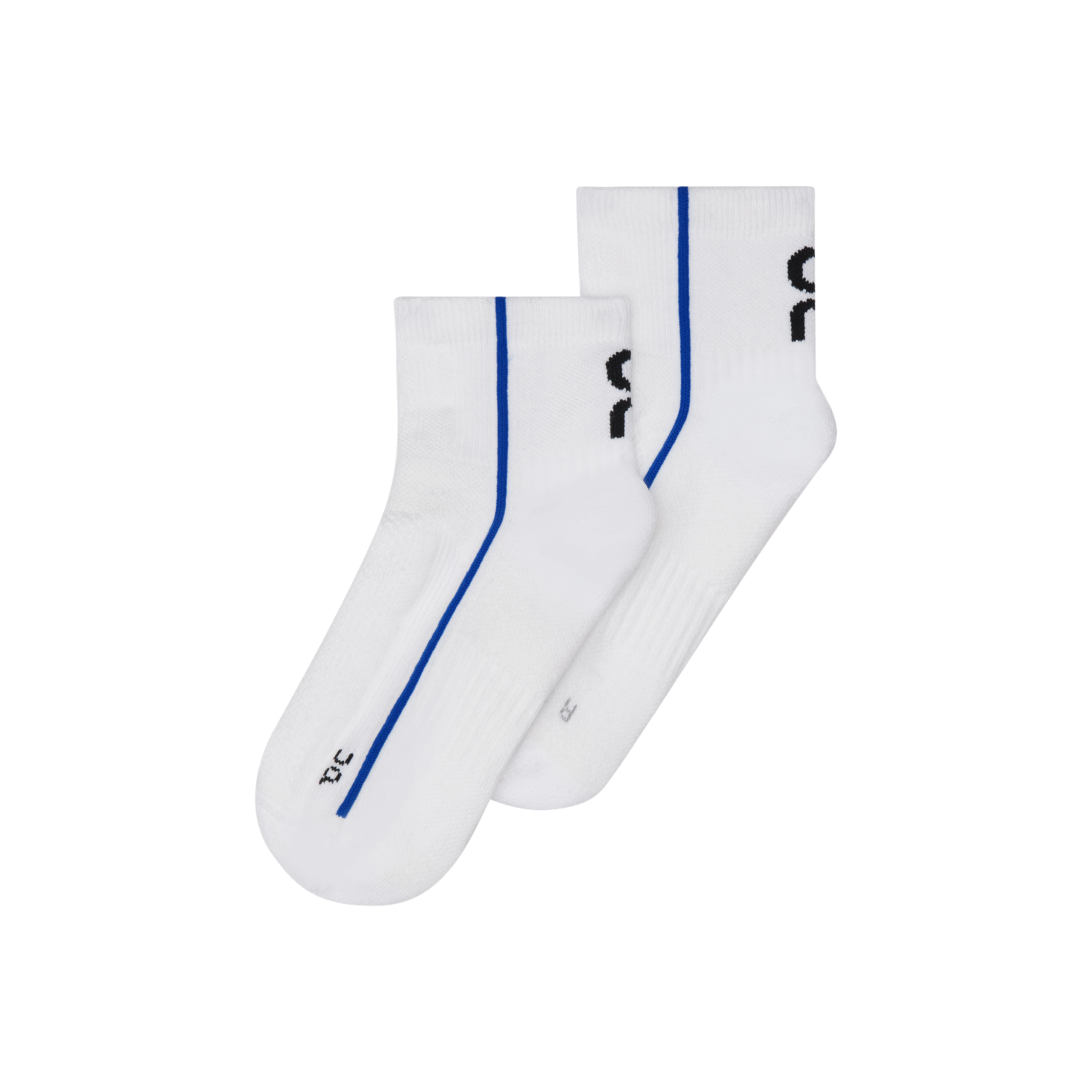 On Court Sock Mid White | Indigo