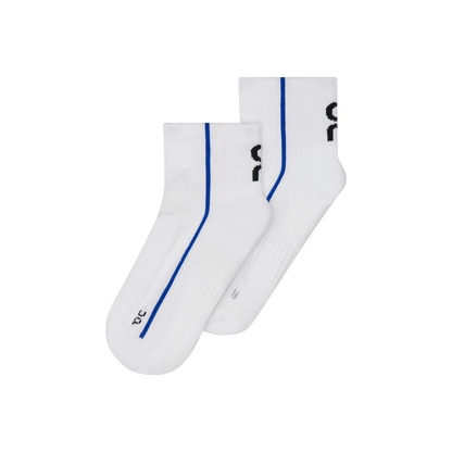 On Court Sock Mid White | Indigo