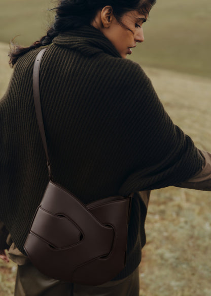Polene Nodde Hobo Smooth Ebony