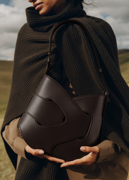 Polene Nodde Hobo Smooth Ebony