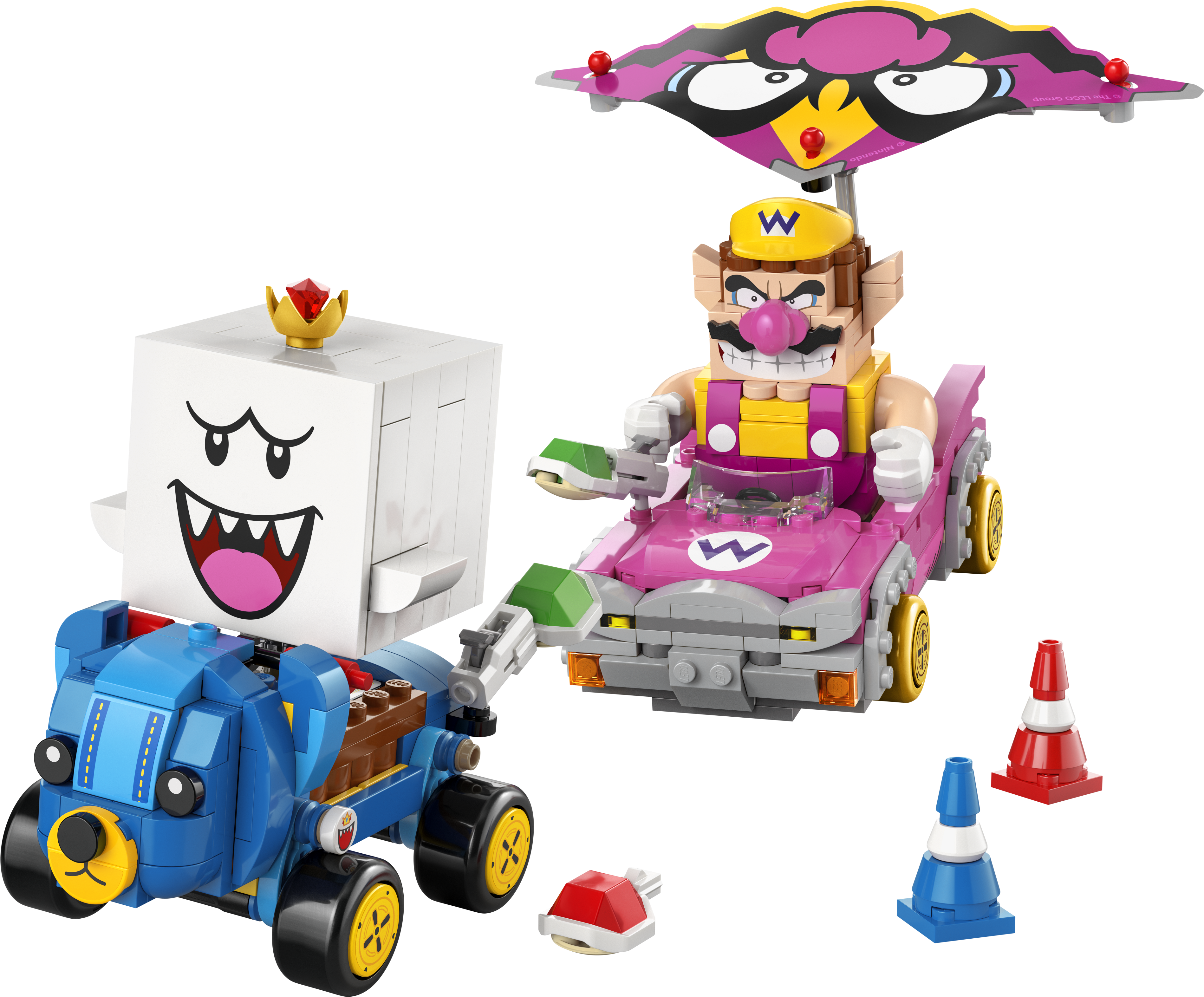 Lego Mario Kart  Wario  King Boo