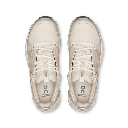 on running cloudhorizon running waterproof ivory ice (women's)
