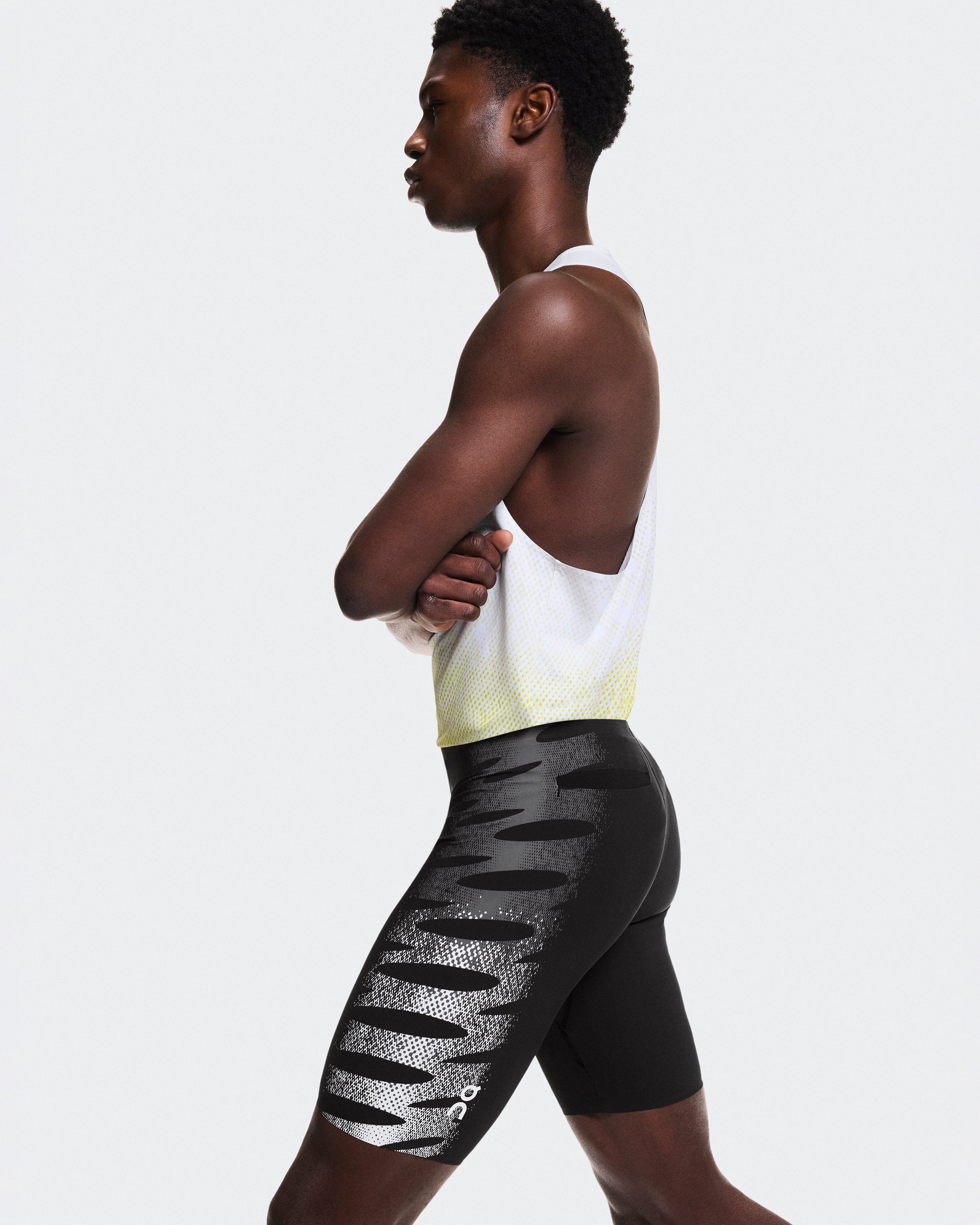 On Zero Half Tights Iron | White