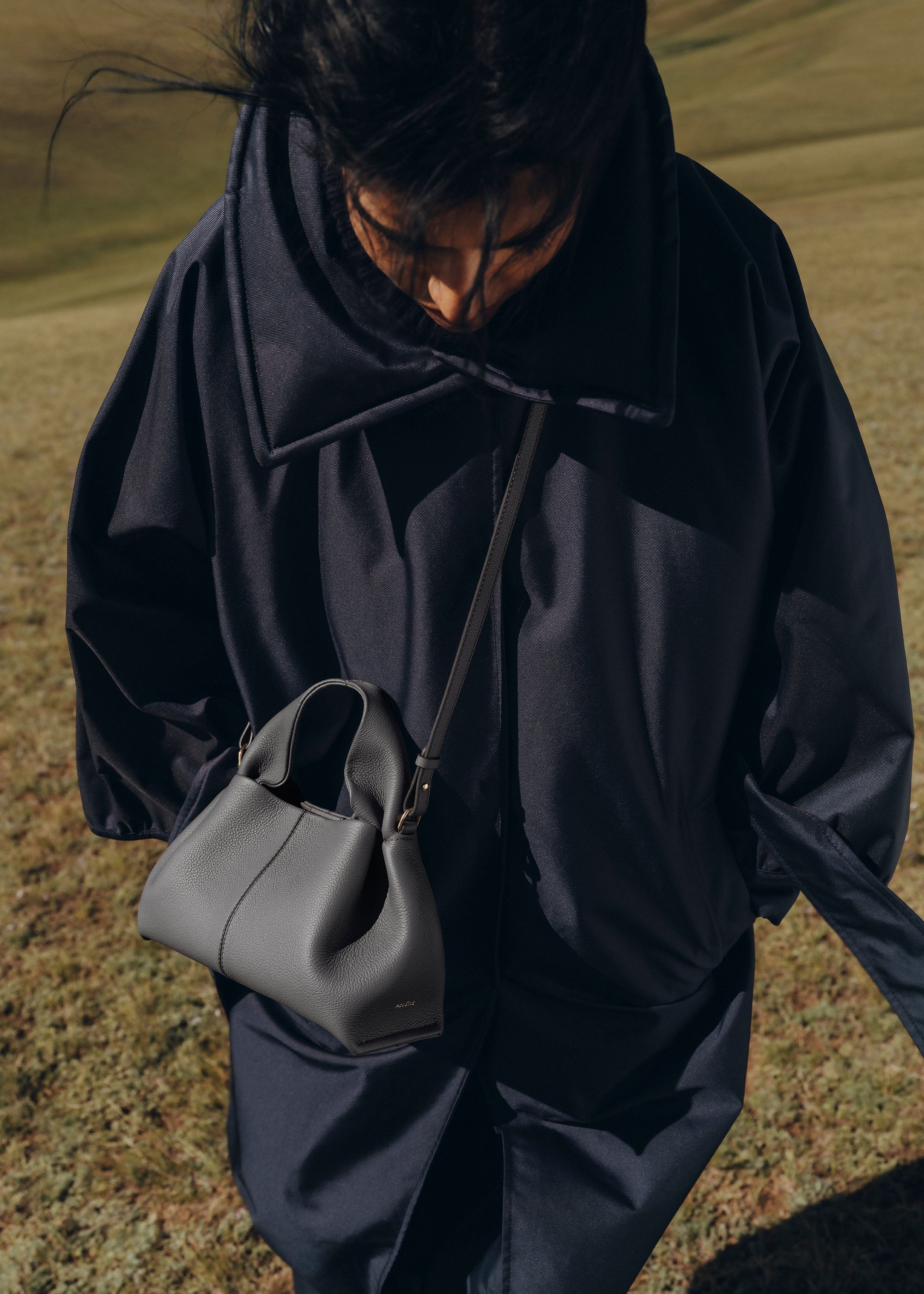 Polene Numero Neuf Mini Textured Stone