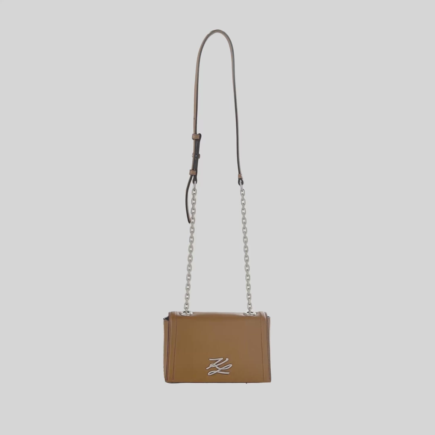 KarlLagerfeld Kautograph Crossbody Bag Caramel