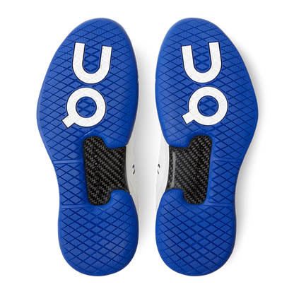 on running the roger pro white indigo