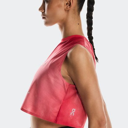 On Pace Tank Red (Women'S)