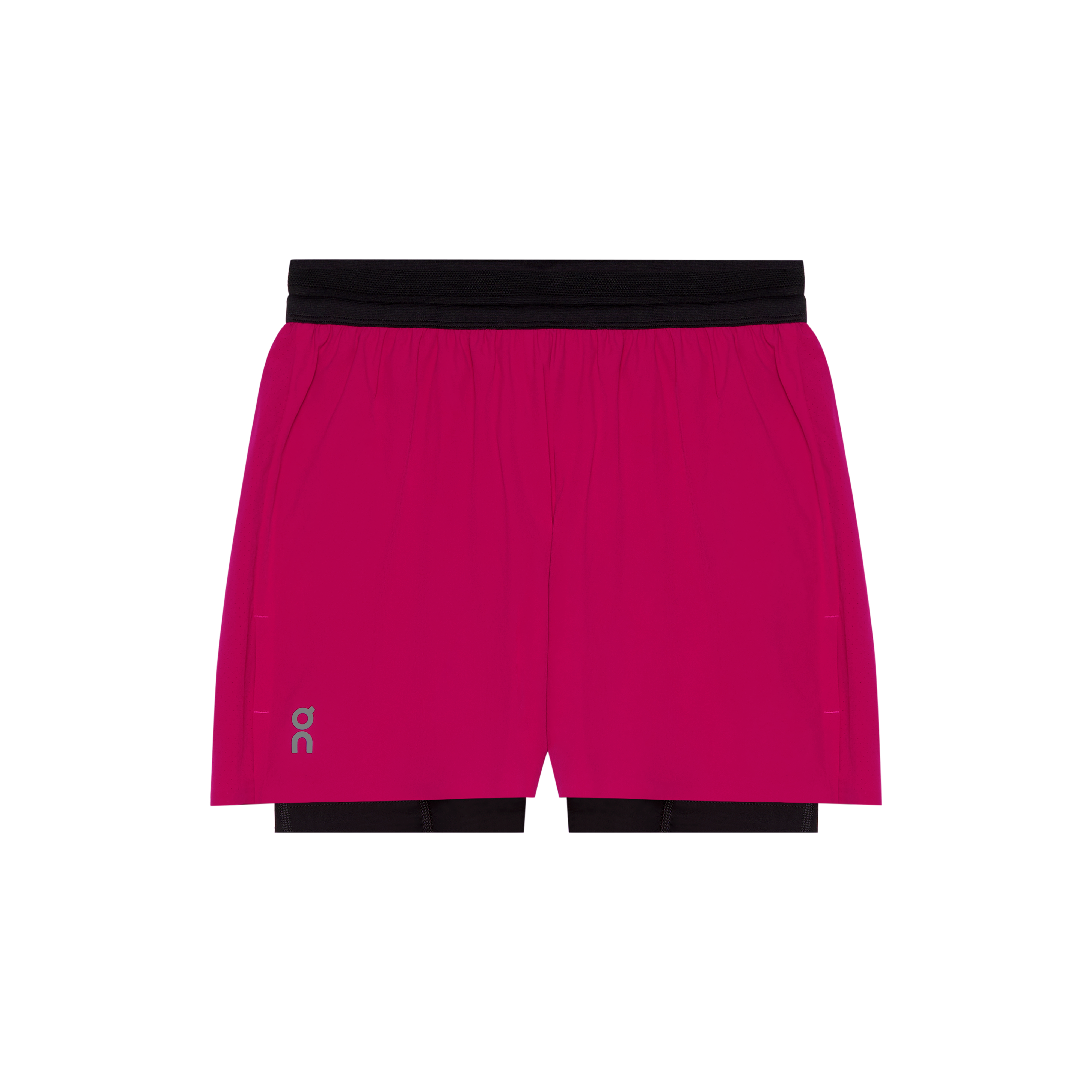 On 3" Performance 2/1 Shorts Grenadine | Black (Women'S)