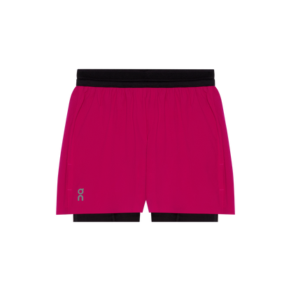 On 3" Performance 2/1 Shorts Grenadine | Black (Women'S)