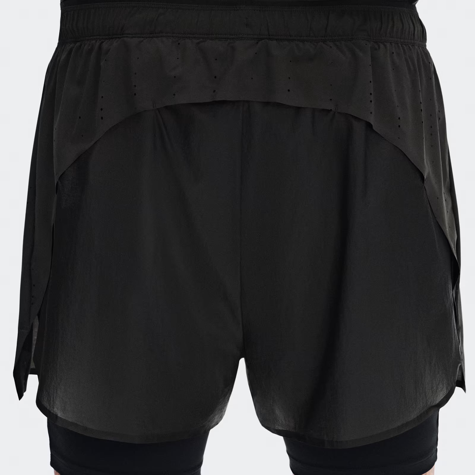 On Zero 2-In-1 Shorts Paf Molasses | Black