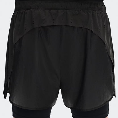 On Zero 2-In-1 Shorts Paf Molasses | Black