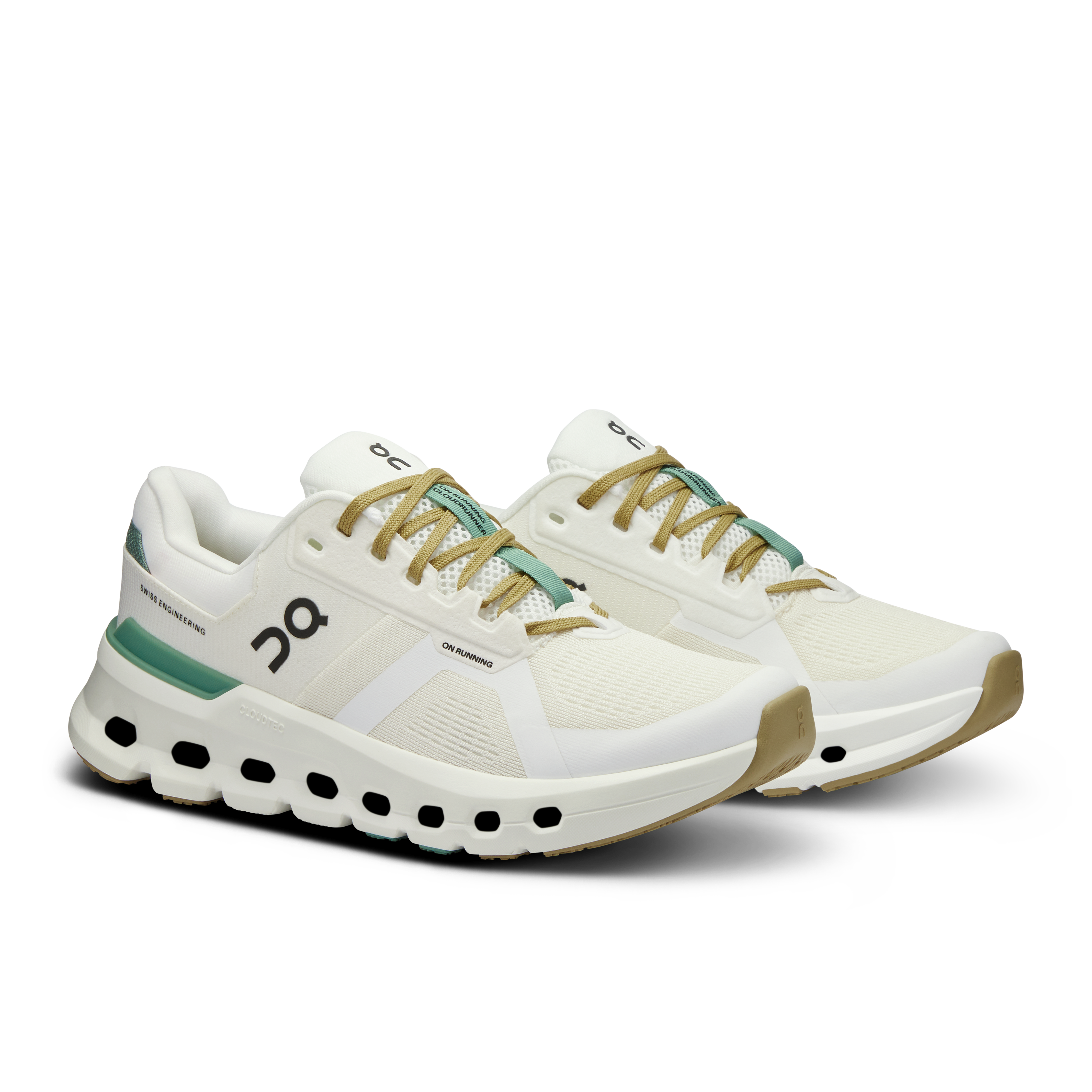 on running cloudrunner 2 white green (women's)
