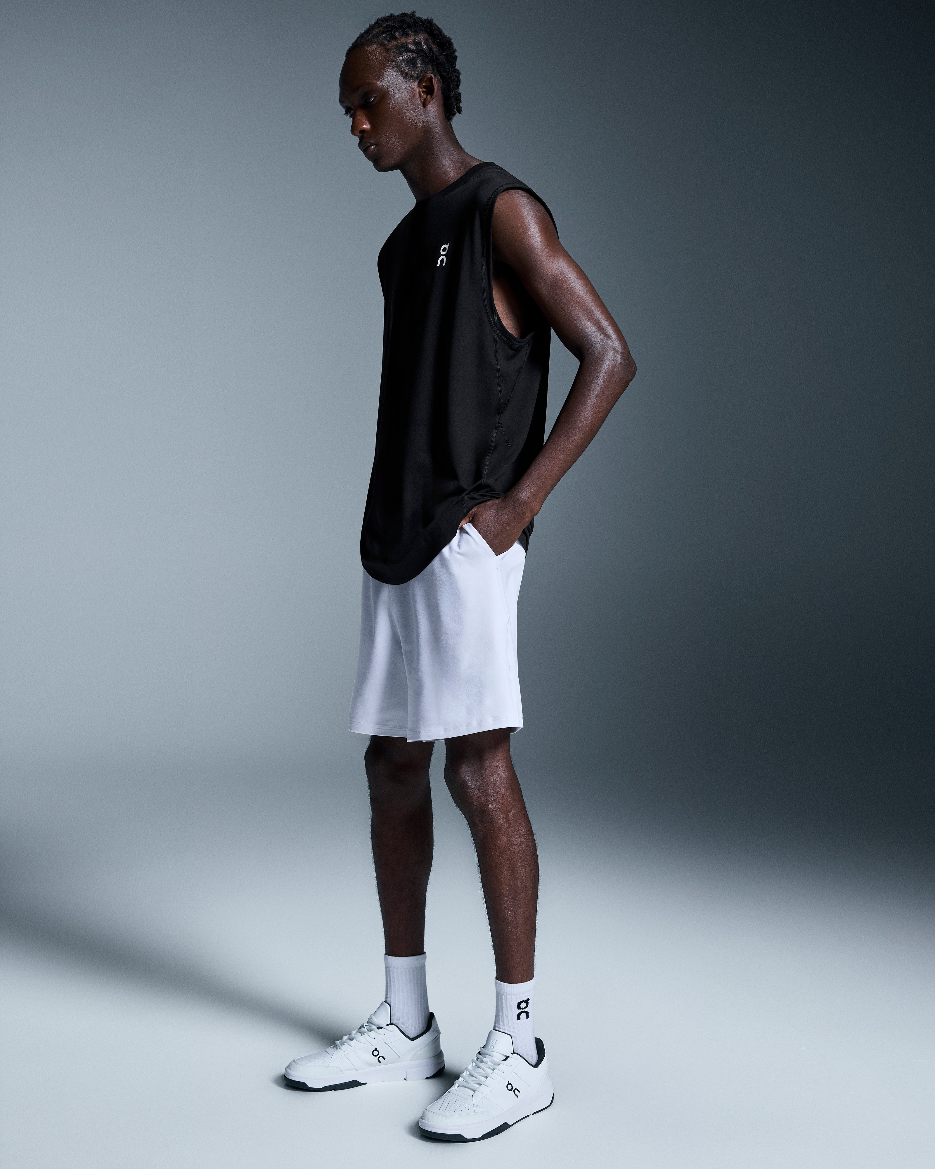 on courtside shorts White