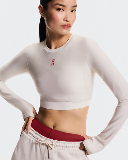 On Train Long Sleeve Crop Year Of The Horse Pearl (Women'S)