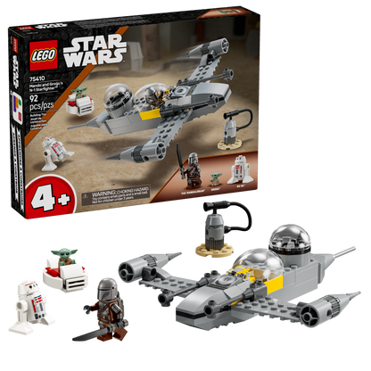 Lego Mando and Grogus N1 Starfighter