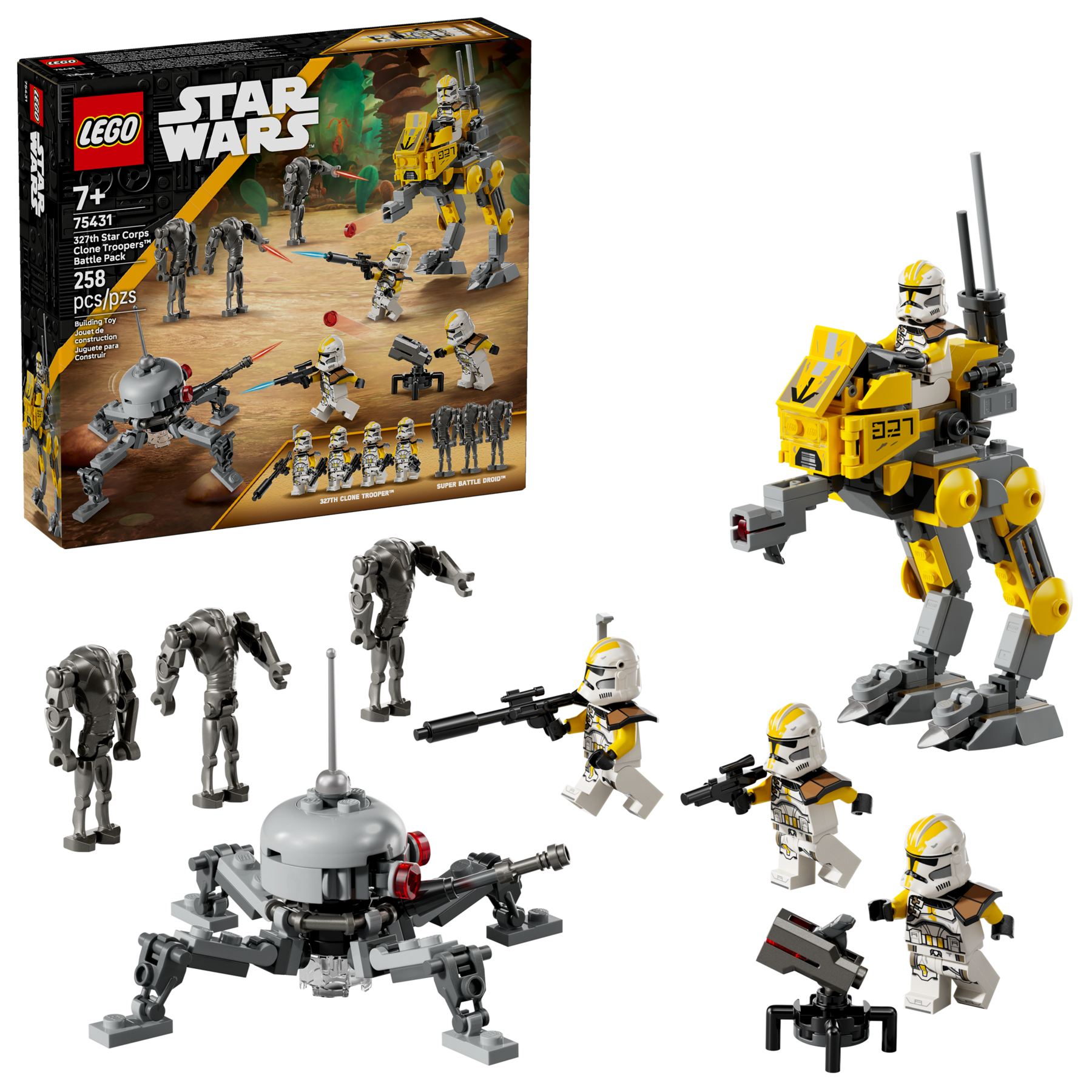 Lego 327th Star Corps Clone Troopers Battle Pack