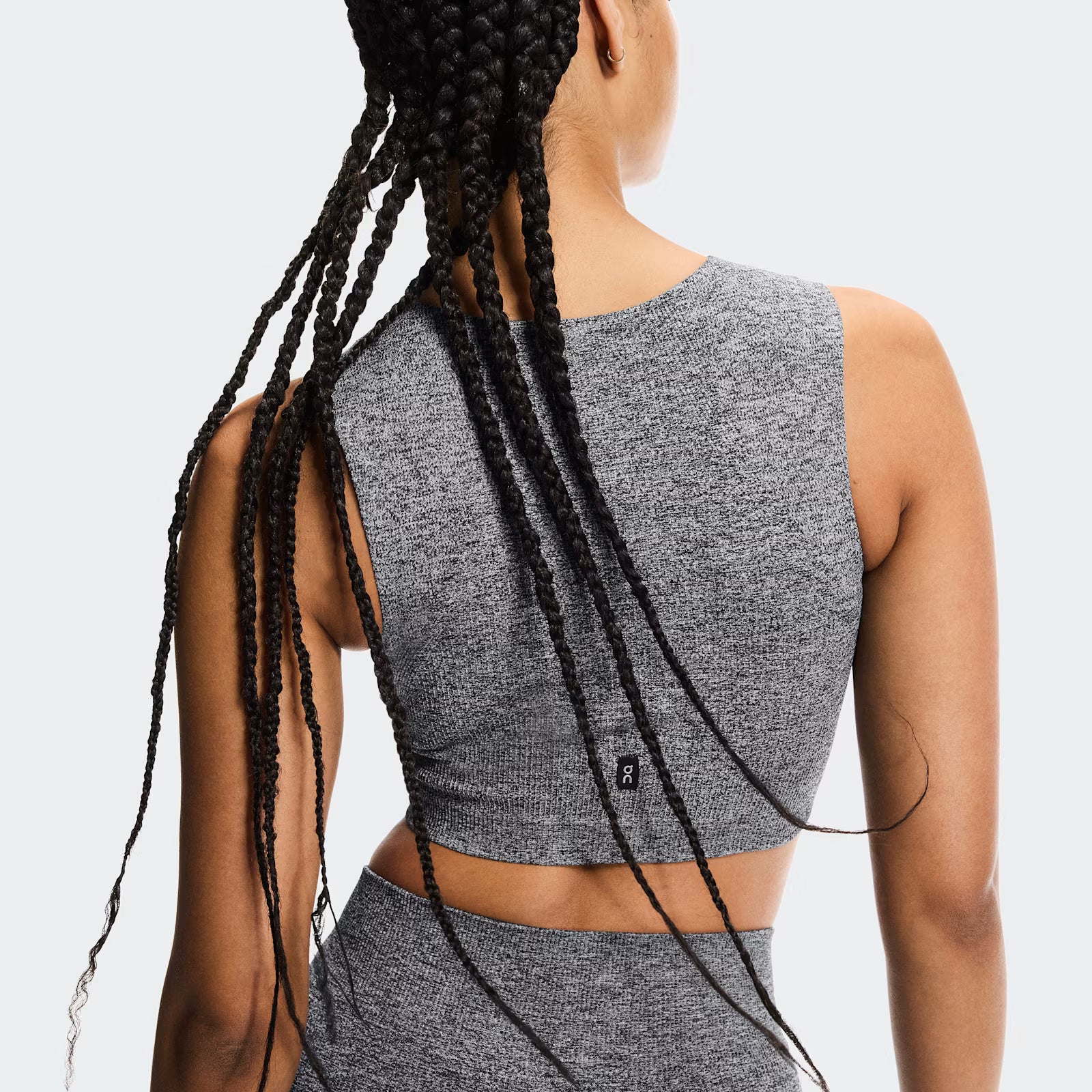 On Studio Knit Crop Graphite Heather (Women'S)