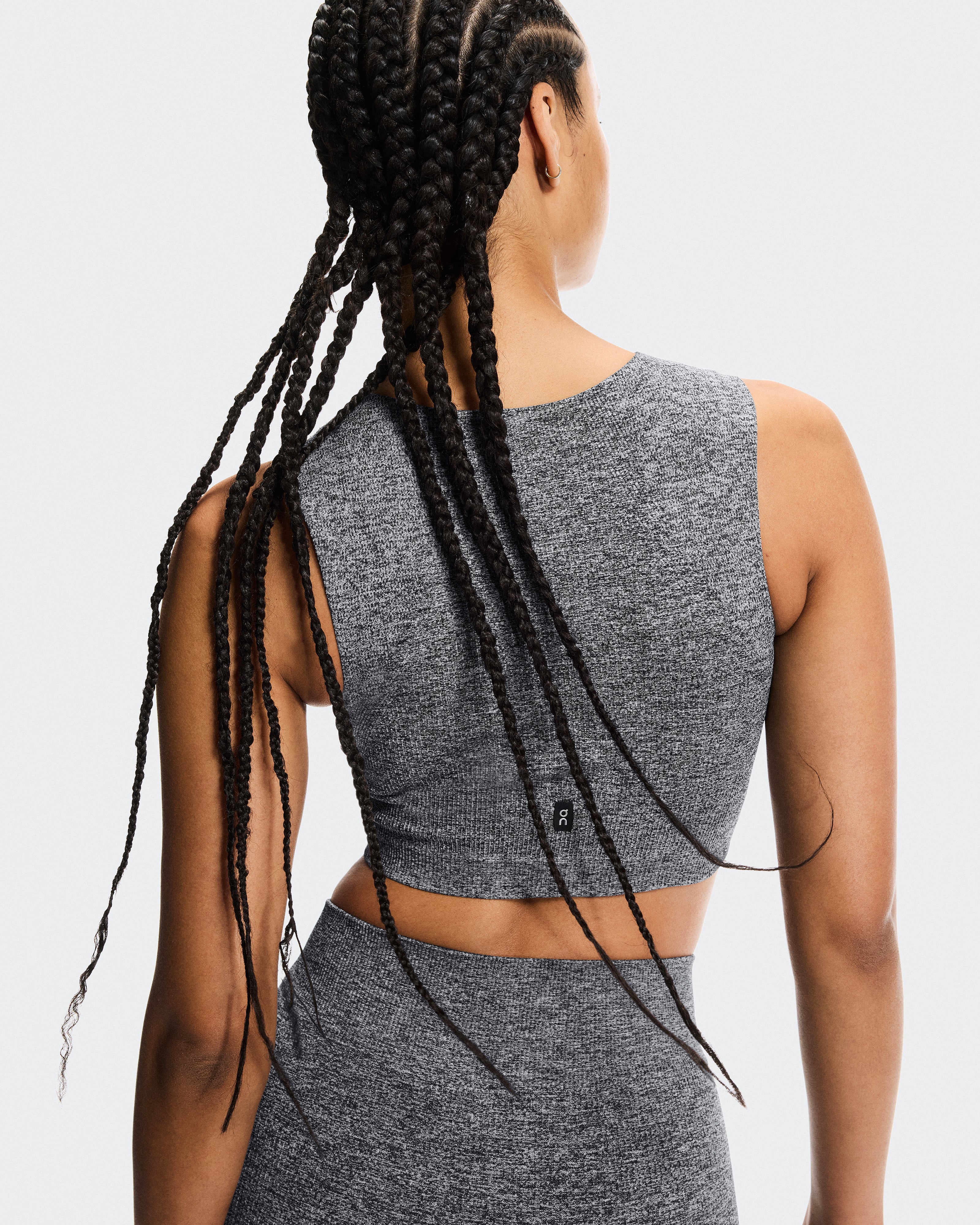 On Studio Knit Crop Graphite Heather (Women'S)