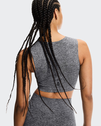 On Studio Knit Crop Graphite Heather (Women'S)