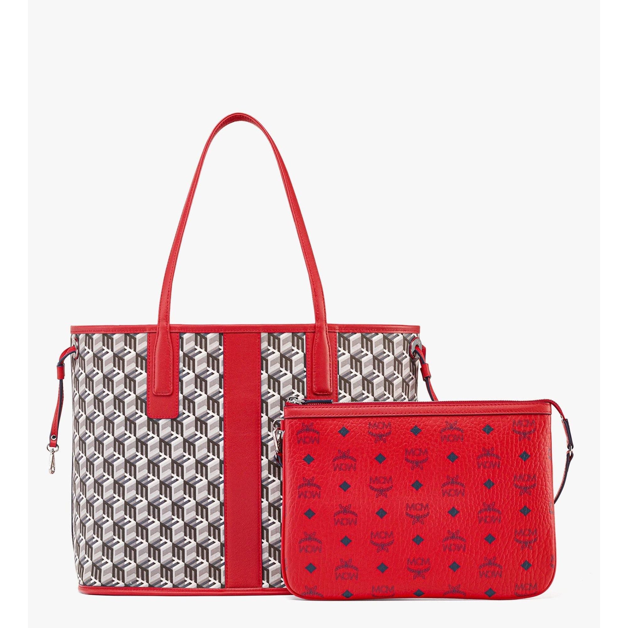 MCM Reversible Liz Shopper In Visetos