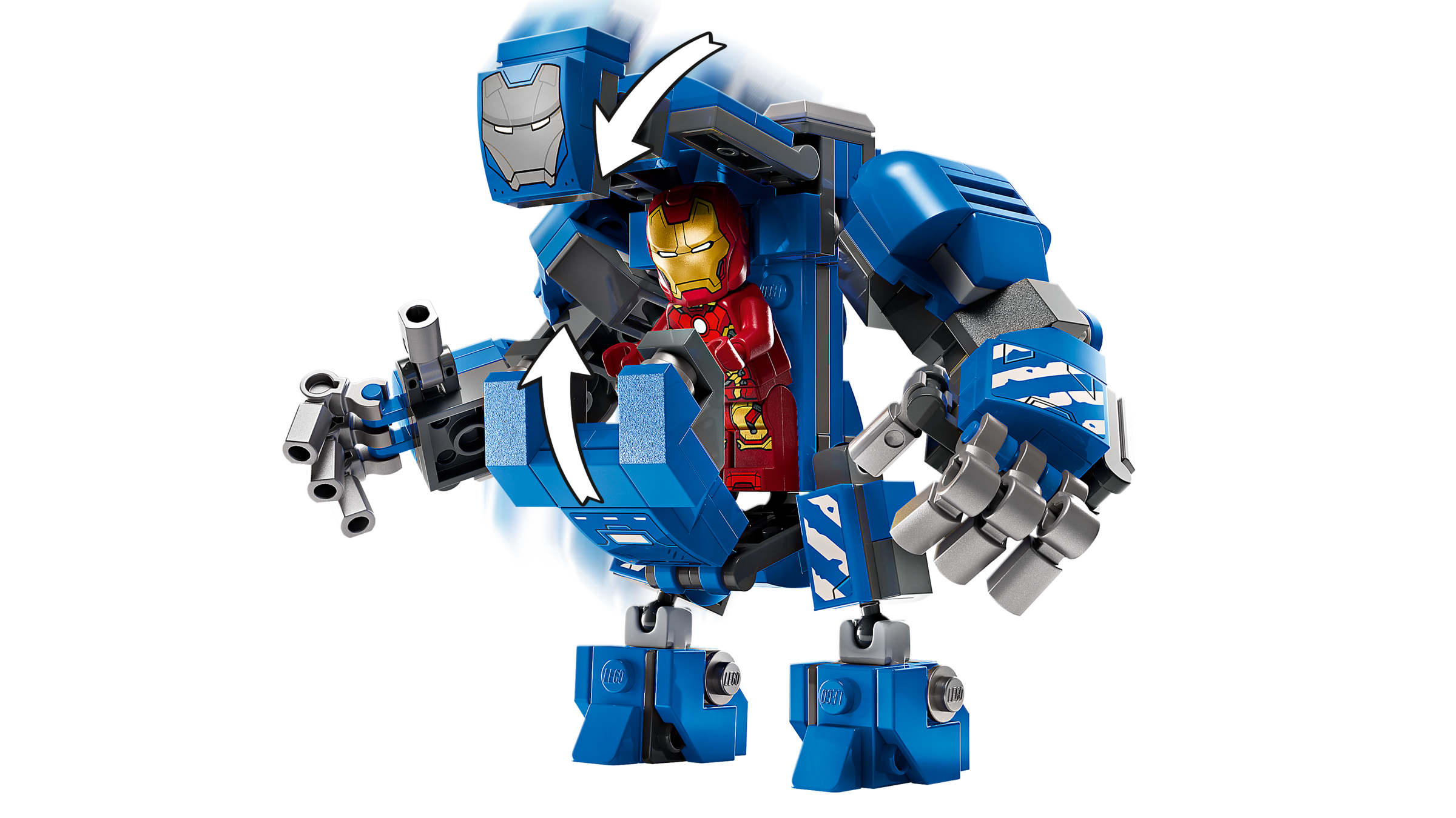 Lego Iron Mans Laboratory Hall of Armor