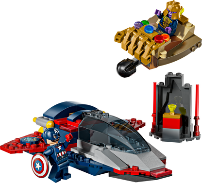 Lego Captain America vs Thanos