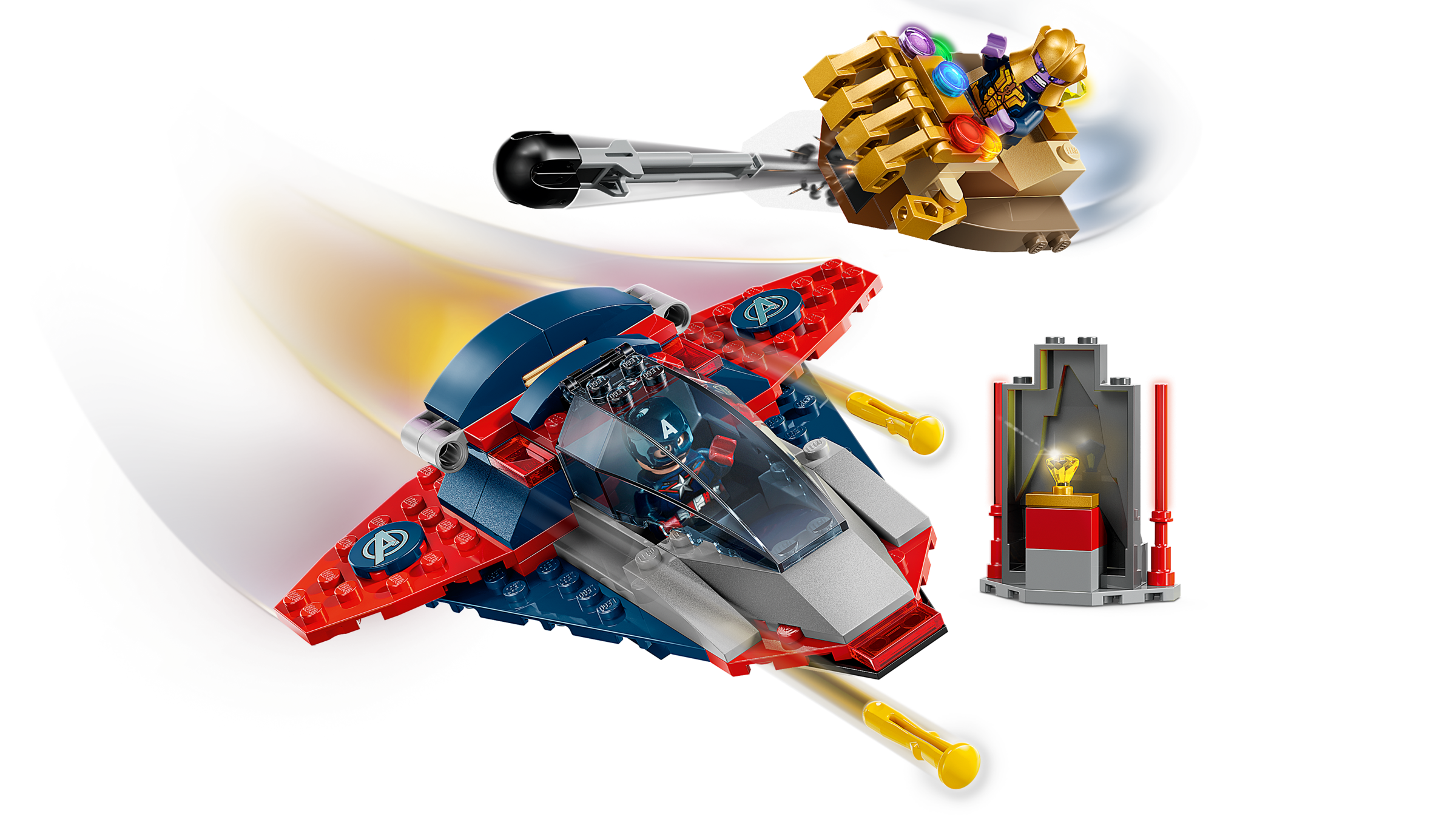 Lego Captain America vs Thanos