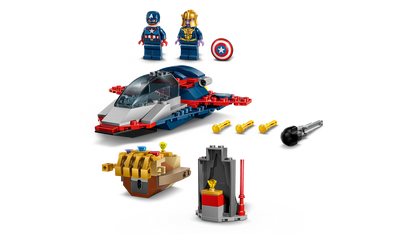 Lego Captain America vs Thanos