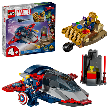 Lego Captain America vs Thanos