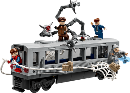Lego SpiderMan vs Doc Ock Subway Train Scene