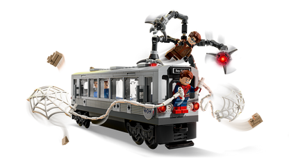 Lego SpiderMan vs Doc Ock Subway Train Scene