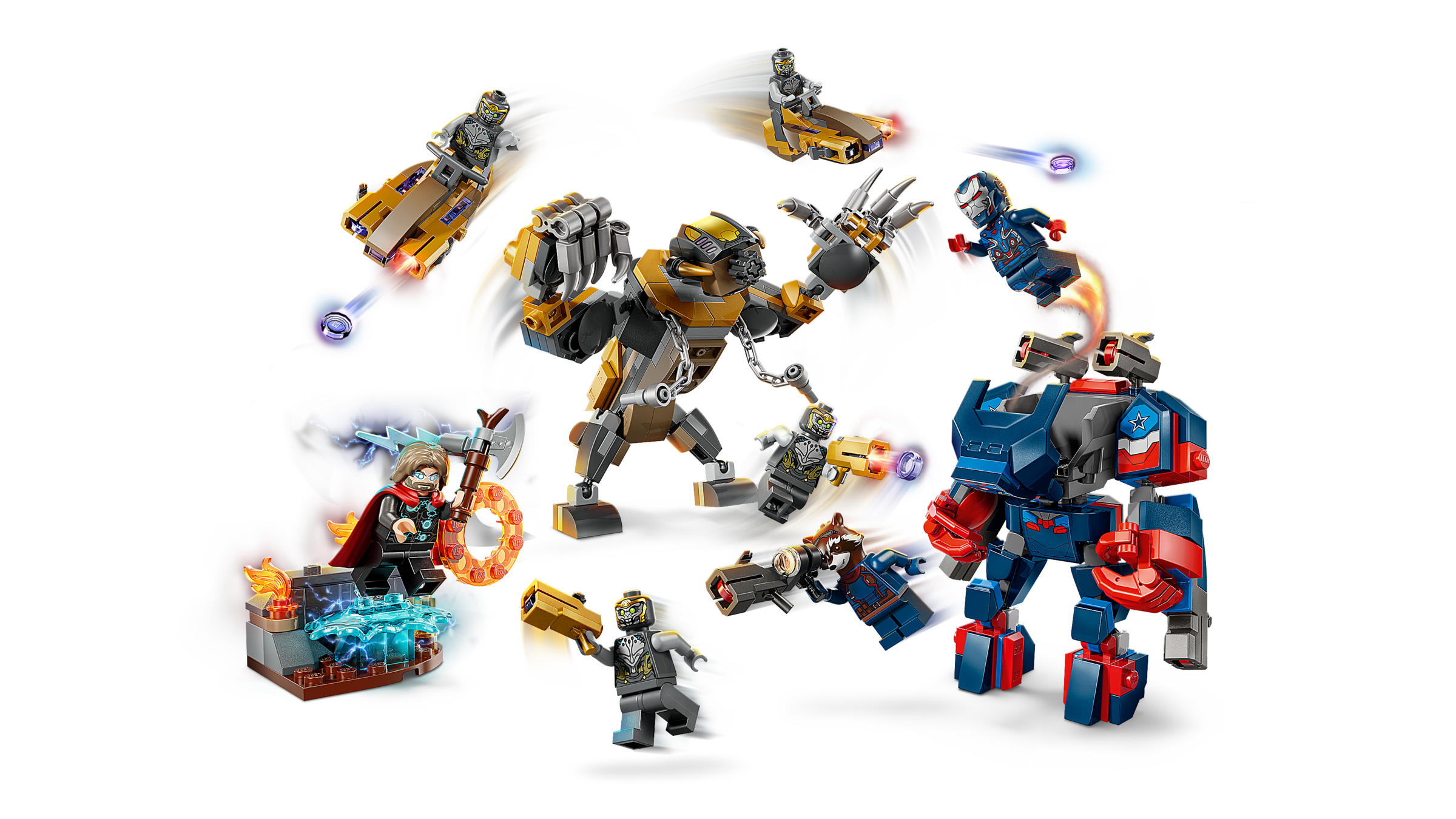 Lego Avengers Endgame Thor vs Chitauri