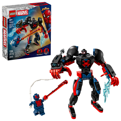 Lego Miles Morales Mech vs SpiderMan 2099