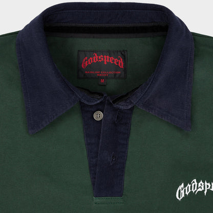 Godspeed Victor Oversized Crest Polo (Green / Navy)
