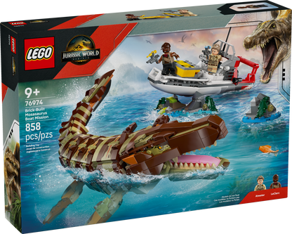 Lego BrickBuilt Mosasaurus Boat Mission